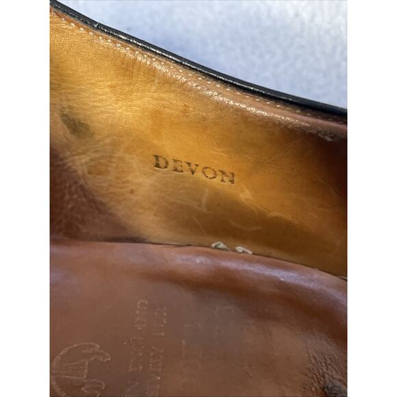 VTG Brooks Brothers Brooks English Devon Black Leather Wingtip Brogue Oxford main image 12